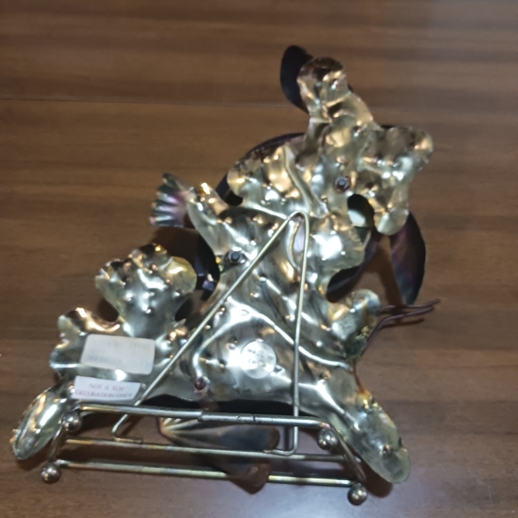 Turtle Sculpture Metal 3D Stand Alone Vintage Sea Turtle Decor Collectible - Picture 5 of 10